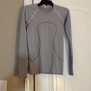 Lululemon Athletica Black and White Striped Top